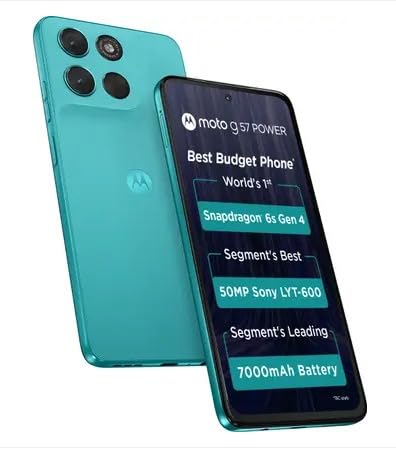 Motorola G57 Power 5G (Fluidity, 8GB RAM, 128GB Storage)| Snapdragon 6s Gen 4 Processor | 6.72" FHD+ Display | 50MP LYT-600 + 8MP Ultrawide | 8MP Selfie Camera | 7000mAh Battery, 33W TurboPower | IP64 - Image 2