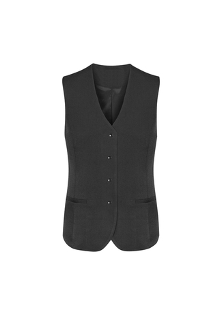 Women’s Cool Stretch Suiting Longline Vest – Charcoal