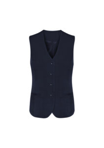 Women’s Comfort Wool Stretch Longline Vest – Navy
