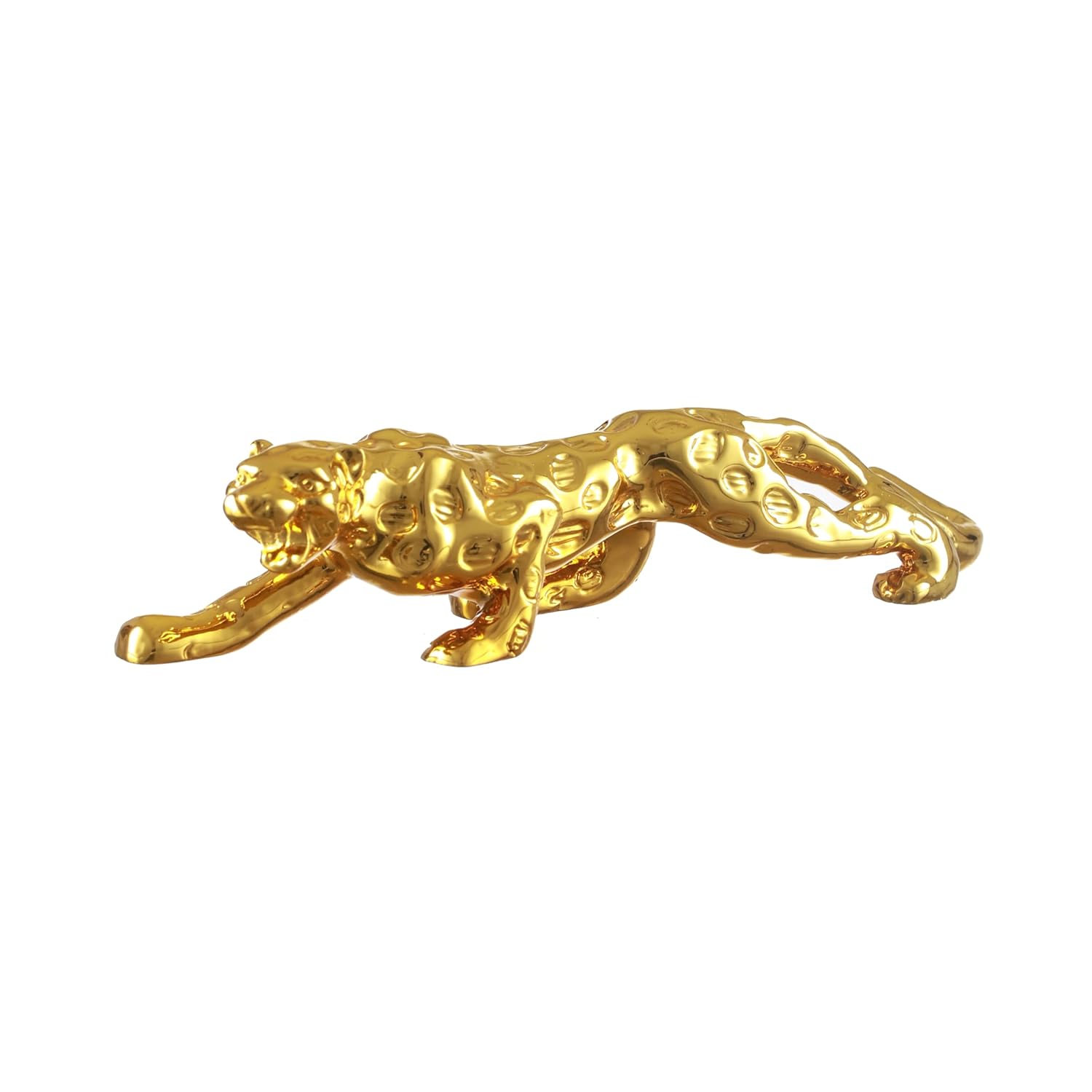 TIED RIBBONS Decorative Golden Panther Jaguar Leopard Sculpture Showpiece Animal Figurines Statue (Resin, 4 cm x 18 cm) for Home Decor Bedroom Table Office Decoration Gifting Items - Image 3