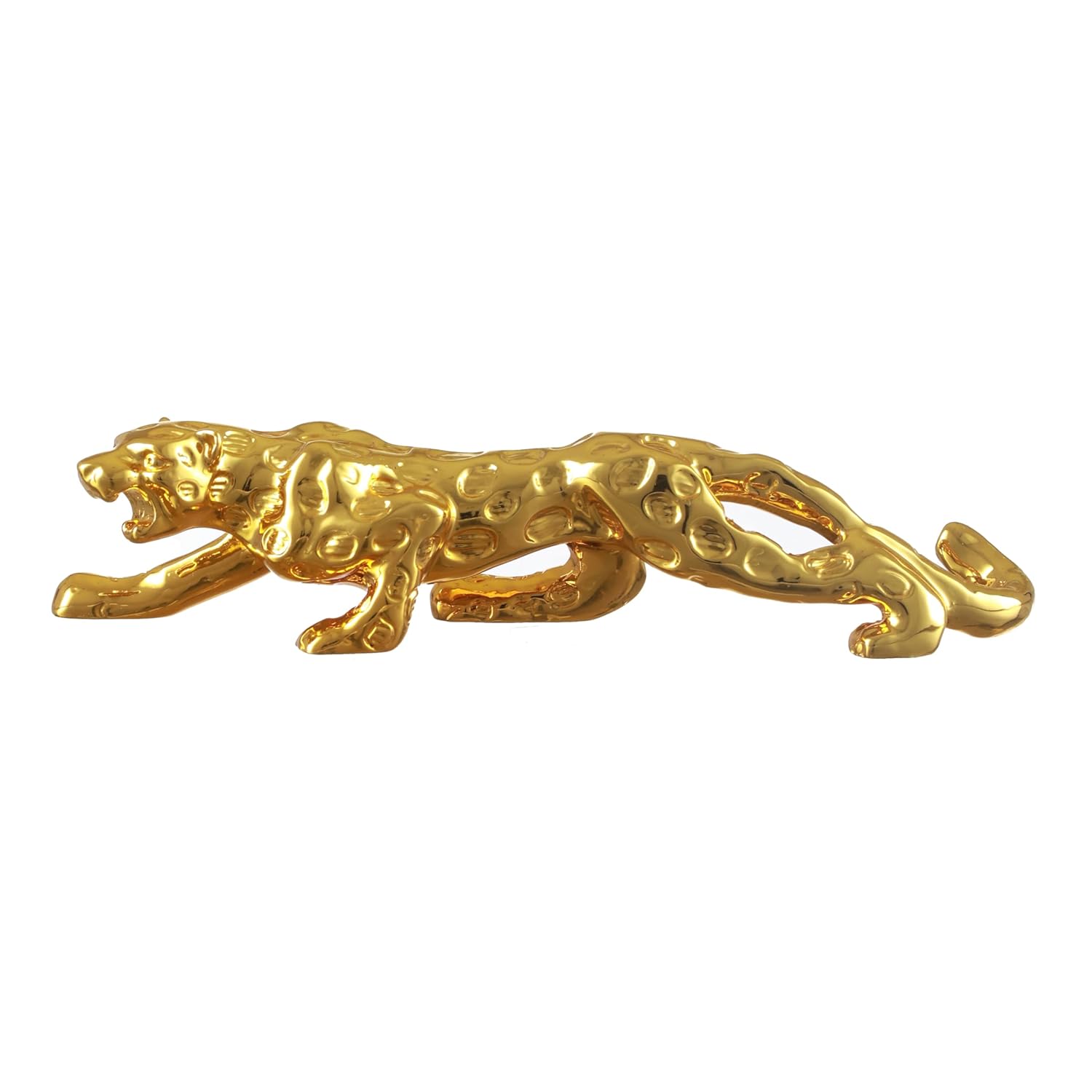 TIED RIBBONS Decorative Golden Panther Jaguar Leopard Sculpture Showpiece Animal Figurines Statue (Resin, 4 cm x 18 cm) for Home Decor Bedroom Table Office Decoration Gifting Items - Image 4