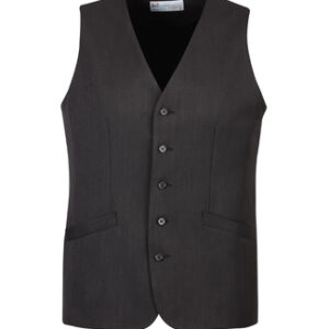 Men’s Cool Stretch Suiting Longline Vest – Charcoal