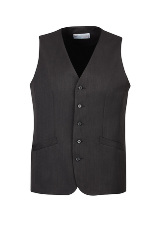 Men’s Cool Stretch Suiting Longline Vest – Charcoal