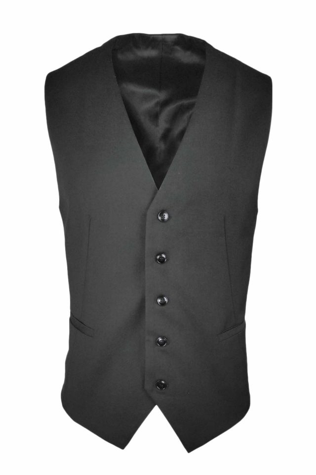 Men’s Vest – Charcoal Wool Blend