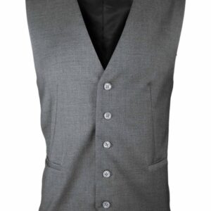Men’s Vest – Light Grey Wool Blend