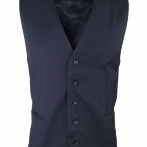 Men’s Vest – Navy Wool Blend