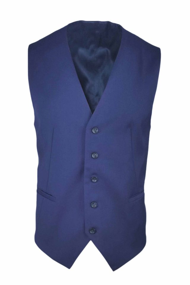 Men’s Vest – Royal Blue Wool Blend