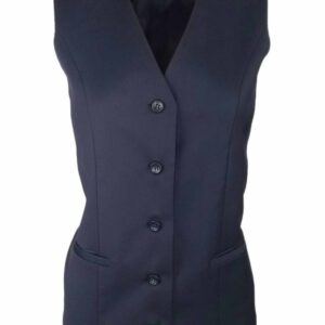 Women’s Vest – Navy Wool Blend