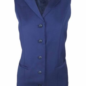 Women’s Collared Vest – Royal Wool Blend